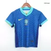 Kids's Brazil Away Soccer Whole Kits(Jerseys+Shorts+Socks) 2024 - worldjerseyshop