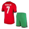 Men's Portugal RONALDO #7 Home Soccer Kit(Jersey+Shorts) 2024 - worldjerseyshop