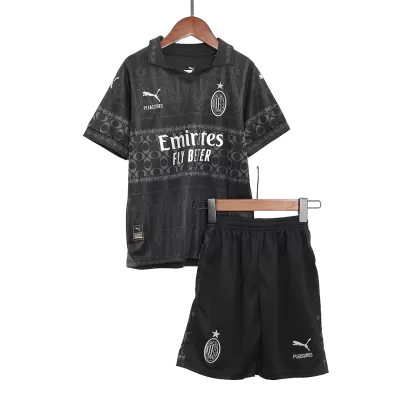 Kids AC Milan Fourth Away Soccer Jersey Kits(Jersey+Shorts) 2023/24 - worldjerseyshop