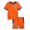 Kids Netherlands Home Soccer Jersey Kits(Jersey+Shorts) 2024 - worldjerseyshop