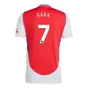 Men's Arsenal SAKA #7 Home Soccer Short Sleeves Jersey 2024/25 - worldjerseyshop