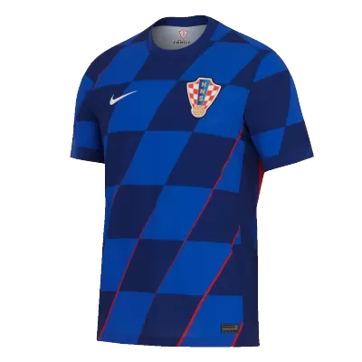 Men's Croatia Away Soccer Short Sleeves Jersey 2024 - worldjerseyshop