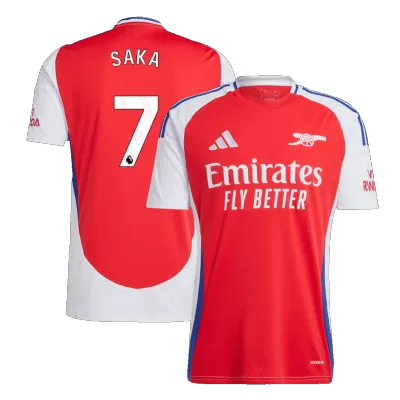 Men's Arsenal SAKA #7 Home Soccer Short Sleeves Jersey 2024/25 - worldjerseyshop