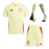 Kids's Spain Away Soccer Whole Kits(Jerseys+Shorts+Socks) 2024 - worldjerseyshop