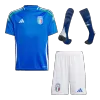 Kids's Italy Home Soccer Whole Kits(Jerseys+Shorts+Socks) 2024 - worldjerseyshop