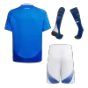 Kids's Italy Home Soccer Whole Kits(Jerseys+Shorts+Socks) 2024 - worldjerseyshop