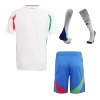 Kids's Italy Away Soccer Whole Kits(Jerseys+Shorts+Socks) 2024 - worldjerseyshop