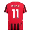 Men's AC Milan PULISIC #11 Home Soccer Short Sleeves Jersey 2024/25 - worldjerseyshop