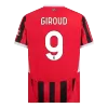 Men's AC Milan GIROUD #9 Home Soccer Short Sleeves Jersey 2024/25 - worldjerseyshop