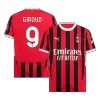 Men's AC Milan GIROUD #9 Home Soccer Short Sleeves Jersey 2024/25 - worldjerseyshop