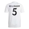 Men's Real Madrid BELLINGHAM #5 Home Player Version Soccer Jersey 2024/25 - worldjerseyshop