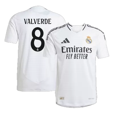 Men's Real Madrid VALVERDE #8 Home Player Version Soccer Jersey 2024/25 - worldjerseyshop