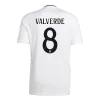 Men's Real Madrid VALVERDE #8 Home Soccer Short Sleeves Jersey 2024/25 - worldjerseyshop