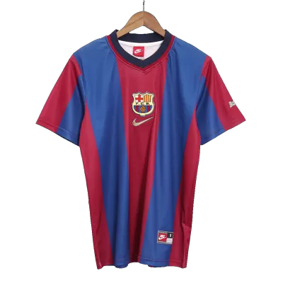 Men's Barcelona Retro Home Soccer Jersey 1998/99 - worldjerseyshop