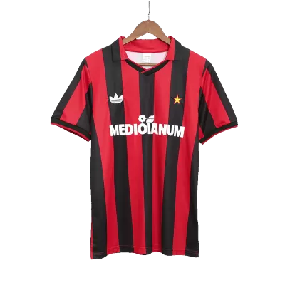 Men's AC Milan Retro Home Soccer Jersey 1990/91 - worldjerseyshop