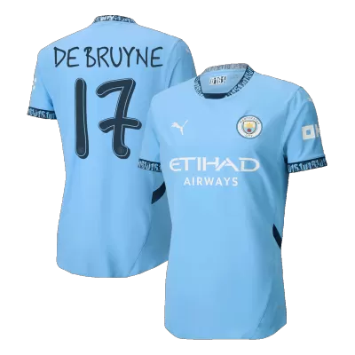 Men's Manchester City DE BRUYNE #17 Home Player Version Soccer Jersey 2024/25 - UCL - worldjerseyshop