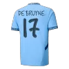 Men's Manchester City DE BRUYNE #17 Home Soccer Short Sleeves Jersey 2024/25 - UCL - worldjerseyshop