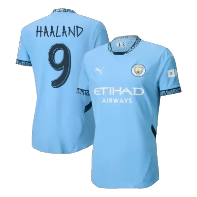 Men's Manchester City HAALAND #9 Home Player Version Soccer Jersey 2024/25 - UCL - worldjerseyshop