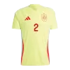 Men's Spain CARVAJAL #2 Away Soccer Short Sleeves Jersey 2024 - worldjerseyshop