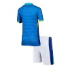 Kids Brazil Away Soccer Jersey Kits(Jersey+Shorts) 2024 - worldjerseyshop