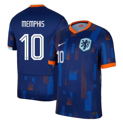 Men's Netherlands MEMPHIS #10 Away Soccer Short Sleeves Jersey 2024 - worldjerseyshop