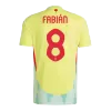 Men's Spain FABIÁN #8 Away Soccer Short Sleeves Jersey 2024 - worldjerseyshop