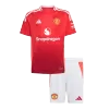 Kids Manchester United Home Soccer Jersey Kits(Jersey+Shorts) 2024/25 - worldjerseyshop