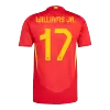 Men's Spain WILLIAMS JR. #17 Home Player Version Soccer Jersey 2024 - worldjerseyshop