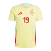 Men's Spain LAMINE YAMAL #19 Away Player Version Soccer Jersey 2024 - worldjerseyshop