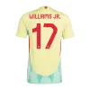 Men's Spain WILLIAMS JR. #17 Away Player Version Soccer Jersey 2024 - worldjerseyshop