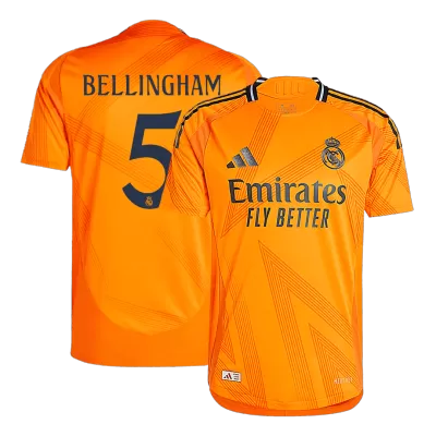 Men's Real Madrid BELLINGHAM #5 Away Player Version Soccer Jersey 2024/25 - worldjerseyshop