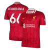 Men's Liverpool ALEXANDER-ARNOLD #66 Home Soccer Short Sleeves Jersey 2024/25 - worldjerseyshop