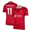 Men's Liverpool M.SALAH #11 Home Soccer Short Sleeves Jersey 2024/25 - worldjerseyshop