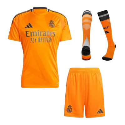 Men's Real Madrid Away Soccer Whole Kits(Jerseys+Shorts+Socks) 2024/25 - worldjerseyshop