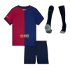 Kids's Barcelona Home Soccer Whole Kits(Jerseys+Shorts+Socks) 2024/25 - worldjerseyshop