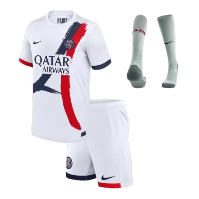 Kids's PSG Away Soccer Whole Kits(Jerseys+Shorts+Socks) 2024/25 - worldjerseyshop