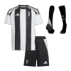 Kids's Juventus Home Soccer Whole Kits(Jerseys+Shorts+Socks) 2024/25 - worldjerseyshop