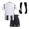 Kids's Juventus Home Soccer Whole Kits(Jerseys+Shorts+Socks) 2024/25 - worldjerseyshop