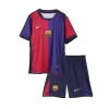 Kids Barcelona Home Soccer Jersey Kits(Jersey+Shorts) 2024/25 - Spotify Logo Without Text - worldjerseyshop