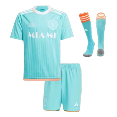 Kids's Inter Miami CF Third Away Soccer Whole Kits(Jerseys+Shorts+Socks) 2024 - worldjerseyshop