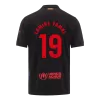 Men's Barcelona LAMINE YAMAL #19 Away Soccer Short Sleeves Jersey 2024/25 - Spotify Logo Without Text - worldjerseyshop