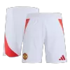 Men's Manchester United Home Soccer Shorts 2024/25 - worldjerseyshop