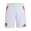 Men's Manchester United Home Soccer Shorts 2024/25 - worldjerseyshop