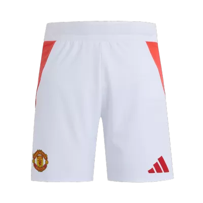 Men's Manchester United Home Soccer Shorts 2024/25 - worldjerseyshop