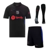 Men's Barcelona Away Soccer Whole Kits(Jerseys+Shorts+Socks) 2024/25 - worldjerseyshop