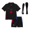 Kids's Barcelona Away Soccer Whole Kits(Jerseys+Shorts+Socks) 2024/25 - Spotify Logo Without Text - worldjerseyshop