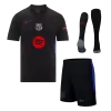 Men's Barcelona Away Soccer Whole Kits(Jerseys+Shorts+Socks) 2024/25-Spotify Logo Without Text - worldjerseyshop