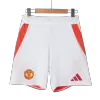 Men's Manchester United Home Soccer Shorts 2024/25 - worldjerseyshop