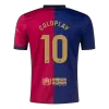 Men's Barcelona COLDPLAY #10 Home Soccer Short Sleeves Jersey 2024/25 - COLDPLAY - worldjerseyshop