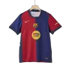 Men's Barcelona Home Soccer Short Sleeves Jersey 2024/25 - Spotify Logo Without Text - worldjerseyshop